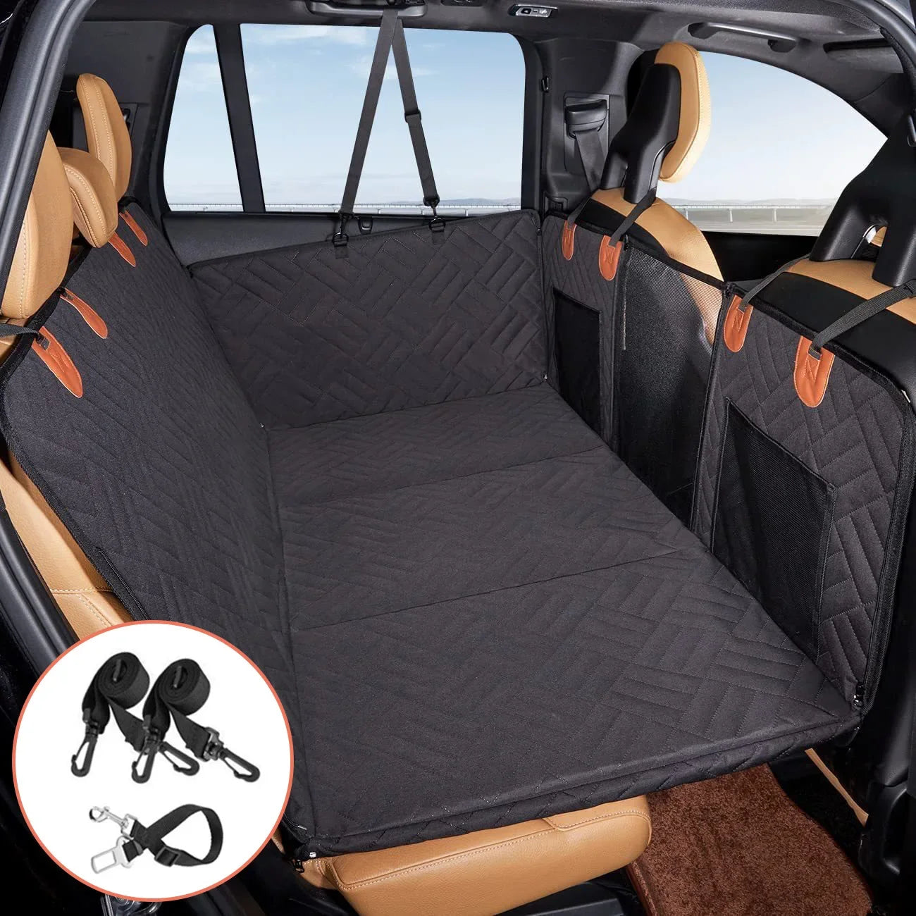 Pet Car Pad Load-Bearing Car Pet Mat Dog Travel Hammock Rear Seat Pad